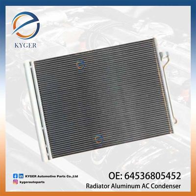 نظام التبريد المشعاع الألومنيوم AC مكثف 64536805452 6453 6805 452 64539350375 لبي ام دبليو F10 F07 F11 F12 F13 F06 F01