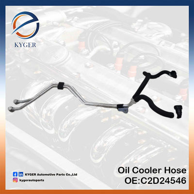C2D24546 قطع غيار السيارات برودة زيت ناقل النقل برودة زيت مجموعة خرطوم لجاغوار XJ X351